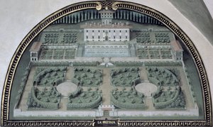 Villa della Pretaia a Medici-villákat ábrázoló lunetták sorozatából
