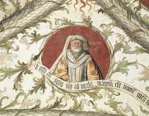 Malakiás próféta, a Loggia d "Angyali üdvözletből, 1451 alkotó: Giusto dAllamagna