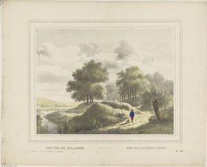 Une vue de Hollande / Egy holland arc (cím a tárgyon) alkotó: Glenisson and Van Genechten
