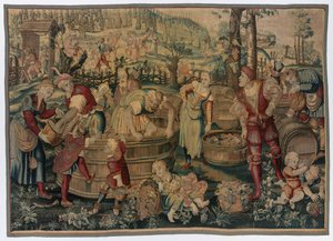 Ősz: szüreti jelenet a négy évszak sorozatból, 1600-as évek vége – 1700-as évek eleje.
