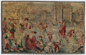 Tél: Korcsolyázási jelenet a Négy évszak sorozatból, 1600-as évek vége – 1700-as évek eleje.