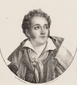François Charles Mansui zeneszerző portréja 1785-1847. alkotó: Godefroy Engelmann