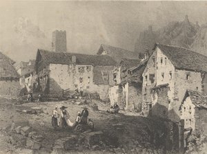 Kilátás egy hegyi falura, kb. 1829-33.