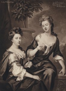 Sarah, Marlborough hercegnője és Lady Fitzhardinge (litho) alkotó: Godfrey (after) Kneller