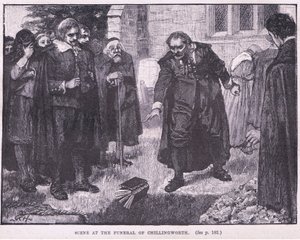 Jelenet Chillingworth temetésén i.sz. 1644-ben