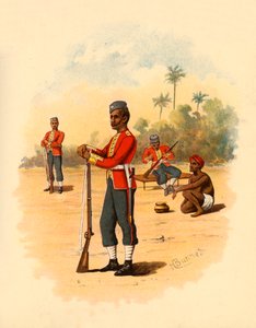 11. bengáli bennszülött gyalogság, 1890. alkotó: Godfrey Douglas Giles