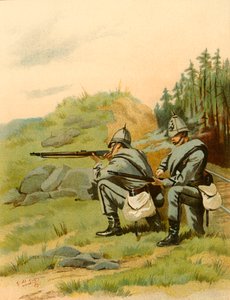 The 20. Middlesex Artists – Volunteers, 1890. alkotó: Godfrey Douglas Giles