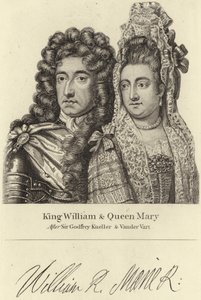 Vilmos király és Mária királynő alkotó: Godfrey Kneller