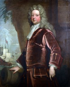 Sir John Norris admirális portréja alkotó: Godfrey Kneller