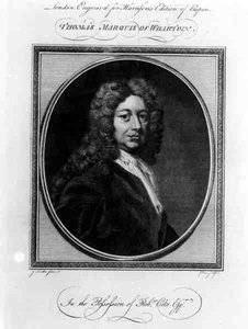 Thomas Wharton, Wharton első márkija (1648-1715) portréja, amelyet John Goldar (1729-95) metszett