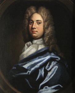 Egy úriember portréja alkotó: Godfrey follower of Kneller