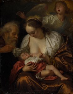 A Szent Család angyallal alkotó: Godfried Schalcken