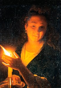 Nő gyertyával, 1660-as évek vége