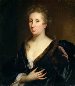 Rachel Ruysch művész portréja alkotó: Godfried Schalcken