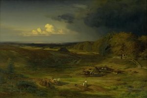 Táj a Frederiksborg kastély közelében