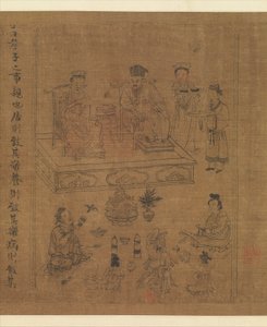 A gyermeki jámborság klasszikusa, 1085 körül (tinta és szín selyemen)