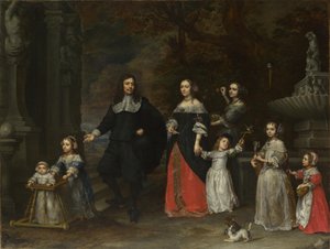 Családi csoport, 1664 körül. alkotó: Gonzales Coques