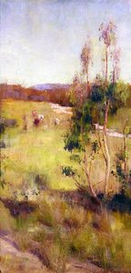 Gumifák és szarvasmarha (olaj, vászon) alkotó: Gordon Coutts