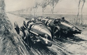 Verseny a Grand Prix-ért, Strasbourg 1922, 1937 alkotó: Gordon Crosby