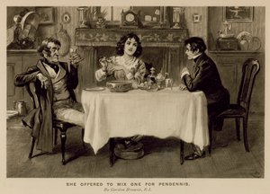 Illusztráció Thackeray Pendennis történetéhez (litho)