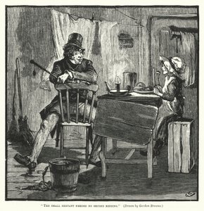 A kis szolgának nem volt szüksége második ajánlatra (metszet) alkotó: Gordon Frederick (after) Browne