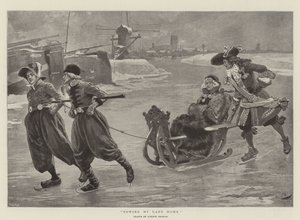 A My Lady hazavontatása (litho) alkotó: Gordon Frederick (after) Browne