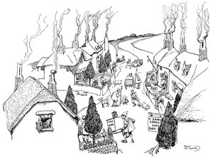 Egy falu, a legvidámabb a világon, 1906 alkotó: Gordon Frederick Browne
