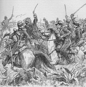 Elfogta egy merész ütés Abd-El-Kadrs Smalah, 1902 alkotó: Gordon Frederick Browne
