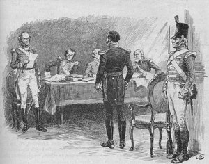 Whitelocke tábornokot a haditörvényszék perbe fogta, 1902 alkotó: Gordon Frederick Browne