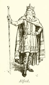 Nagy Alfréd király alkotó: Gordon Frederick Browne