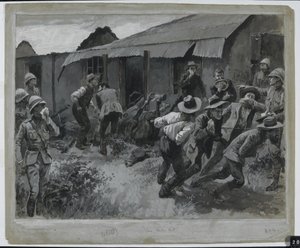 The Biter Bit: Incidens Sir Redvers Buller Force-jával alkotó: Gordon Frederick Browne
