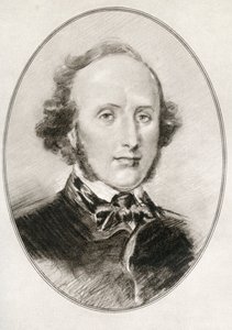 Jakob Ludwig Felix Mendelssohn Bartholdy, a Nagy zeneszerzők élő életrajzaiból alkotó: Gordon Ross