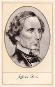 Jefferson Davis amerikai katona és politikus, a XX. század elején alkotó: Gordon Ross