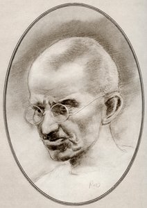 Mohandas Karamchand Gandhi, a Vallási vezetők élő életrajzaiból alkotó: Gordon Ross