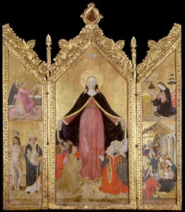 Az Irgalmasság Madonnájának triptichonja alkotó: Gottardo Scotti