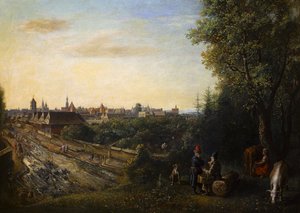 Krakkó kilátása alkotó: Gottfried Libalt
