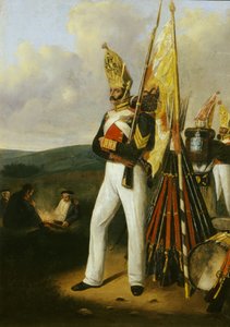 A Pavlovszkij életmentő ezred gránátosa, 1840-es évek