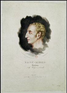 Claude Henri de Rouvroy, Saint-Simon gróf (1760-1825) portréja röviddel halála után, 1825