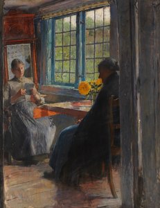 Nők a kert ablakánál, c. 1890.