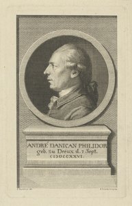 François-André Danican Philidor portréja 1726-1795, c. 1790. alkotó: Gottlob August Liebe
