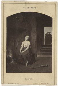 Eugène Joseph Lejeune Hamupipőke festményének fényképreprodukciója Cendrillon (cím az objektumon) alkotó: Goupil and Cie.