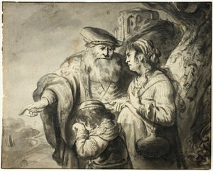 Hágár kiűzése alkotó: Govaert Flinck