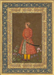 Rup Singh portréja, Folio a Shah Jahan albumból, verso: kb. 1615-20, recto: kb. 1500