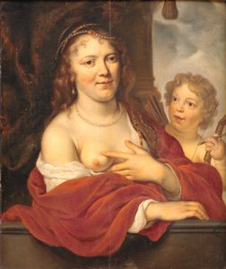Egy hölgy és gyermeke, mint Vénusz és Ámor alkotó: Govert Flinck
