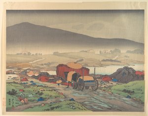 Eső Yabakeiben alkotó: Goyo Hashiguchi