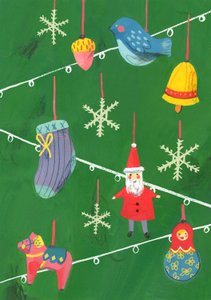 Karácsonyi díszek, 2013 (olaj, papír)