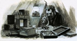 Alexander Humboldt jelentős vagyonnal rendelkező felfedező volt (gouache, papír) alkotó: Graham Coton