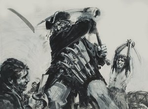 Feketeszakáll (gouache, papír) alkotó: Graham Coton