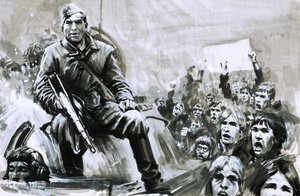 Azonosítatlan katona a tankon alkotó: Graham Coton