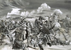 Nagy Sándor győzelme Gaugamelánál alkotó: Graham Coton